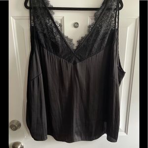 (2/$30) H&M Black Eyelet Blouse